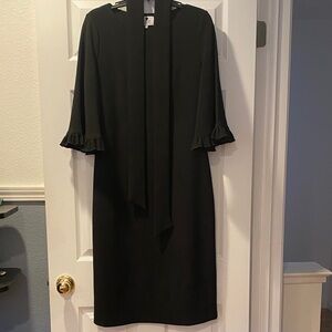 Dainty Jewells Elegant Black 3/4 Sleeve Dress